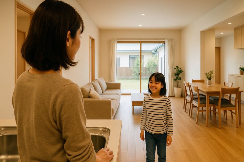家事中も家族を見守れる安心の暮らし