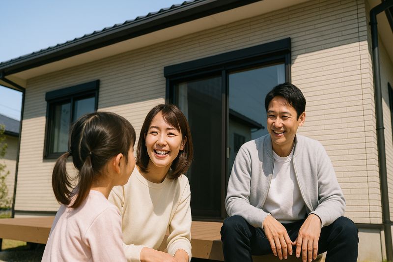 地震時も家族がすぐそばにいる平屋