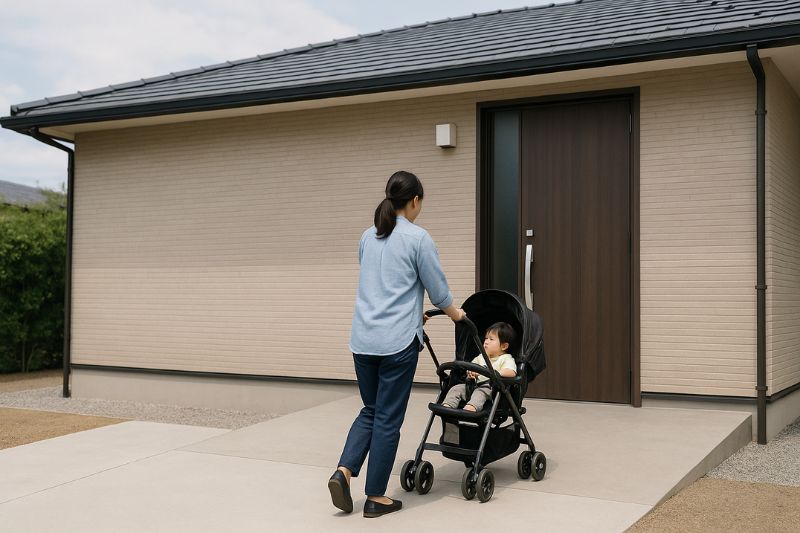 子どもからシニアまで安心なバリアフリー玄関
