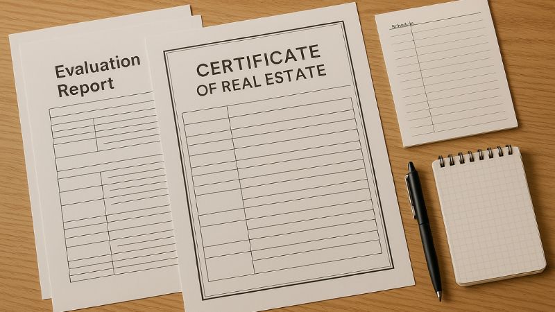 耐震等級3を証明する書類とスケジュール表が並ぶ住宅計画の机上