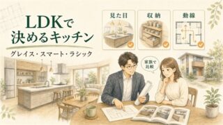 【一条工務店のキッチン徹底比較】グレイス・スマート・ラシックの違いと選び方を解説 