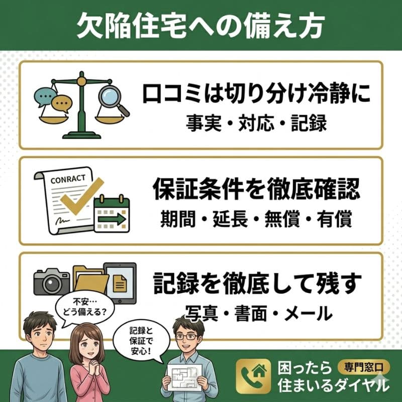 一条工務店のアフターサポートで欠陥住宅リスクを減らす要点