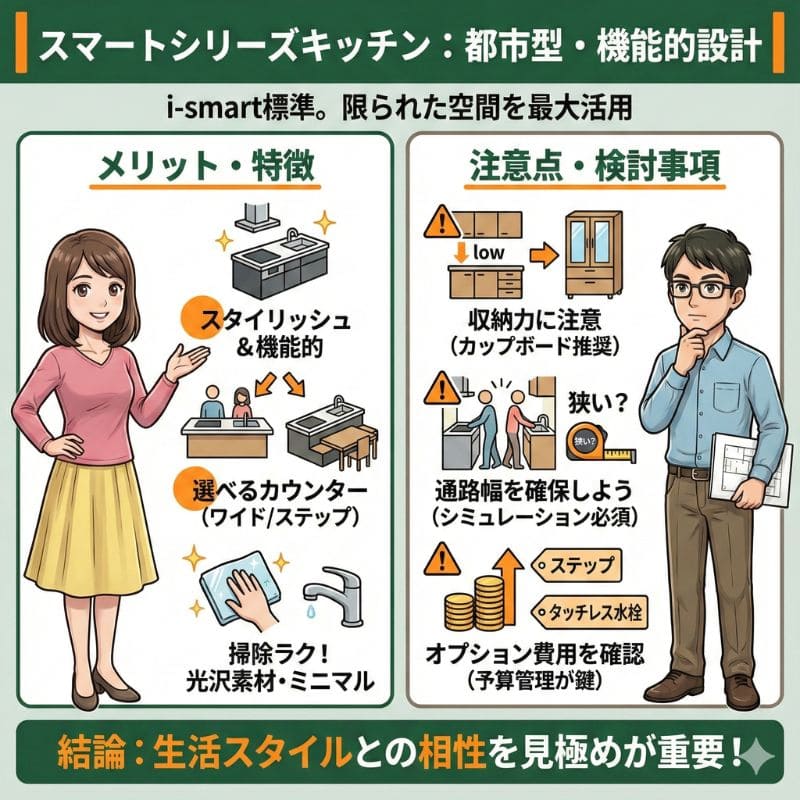 一条工務店スマートシリーズキッチンのメリット・注意点