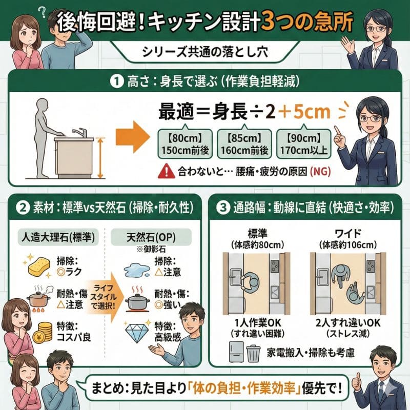 一条工務店 キッチン設計 後悔しない3つの急所