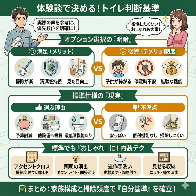 一条工務店トイレ体験談！満足・後悔と判断基準まとめ