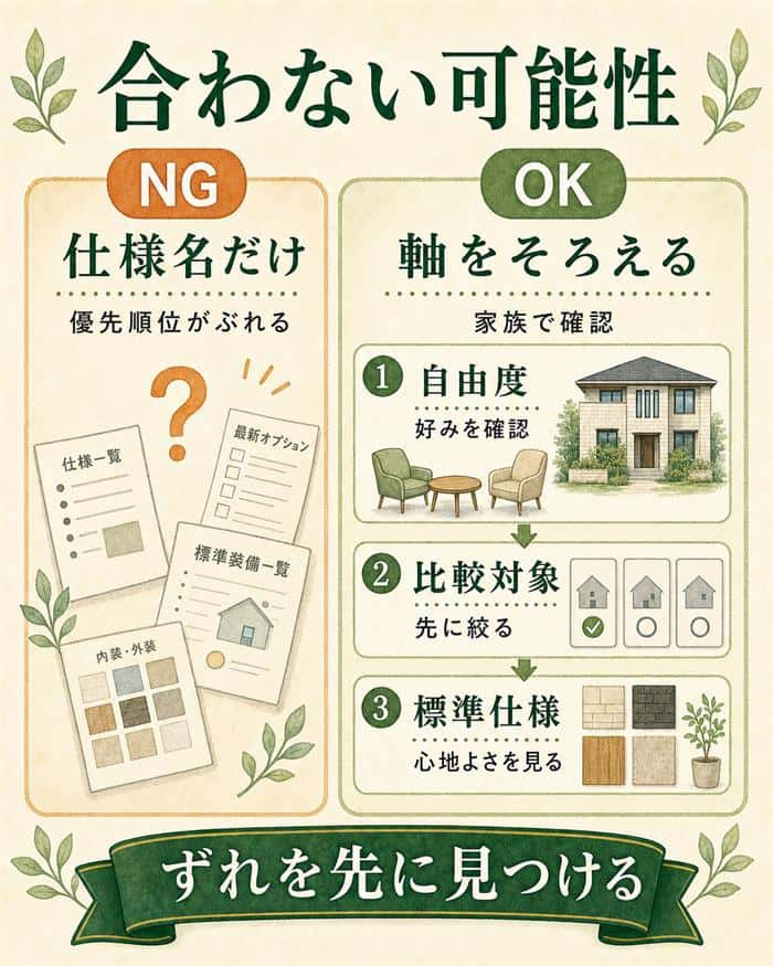 向いていない可能性を優先順位で整理した図