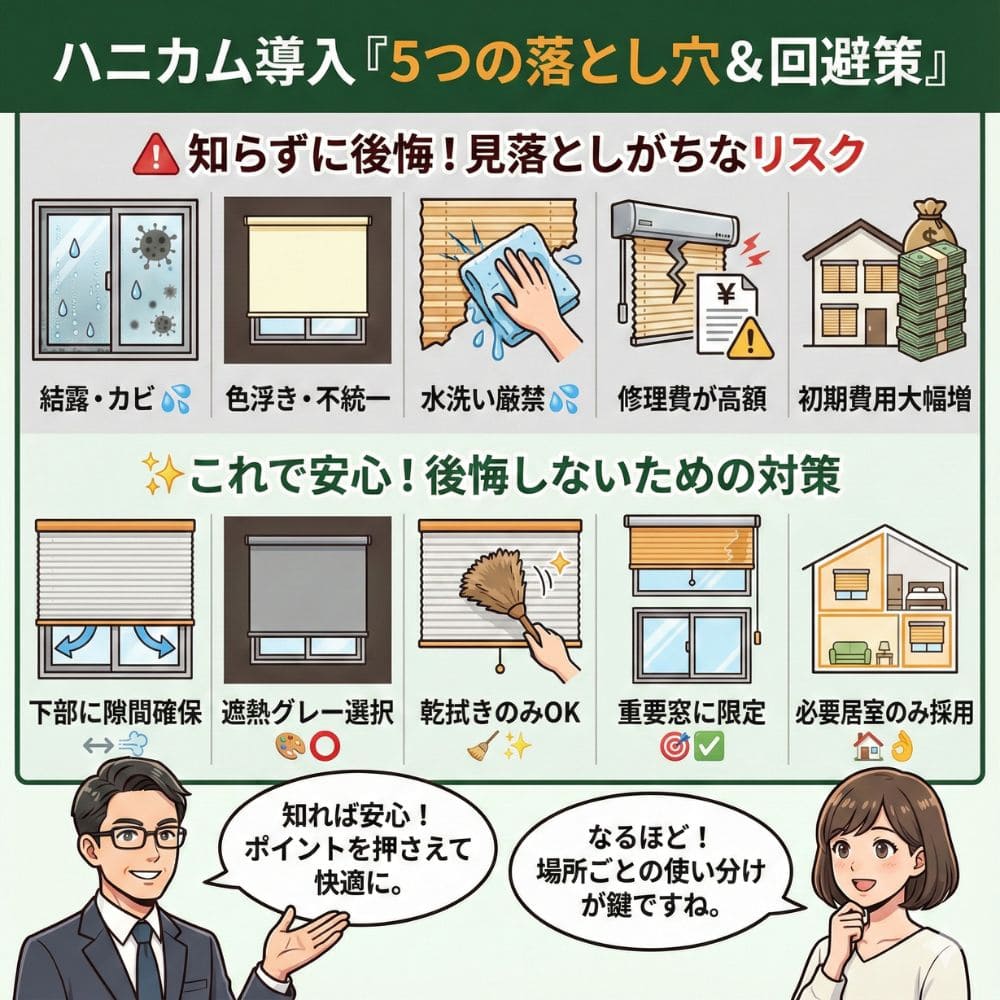 一条工務店ハニカムシェードの落とし穴と回避策5選