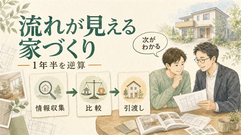 迷わず進める注文住宅の流れ｜1.5年の逆算スケジュールと準備チェックリスト 