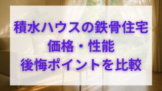【積水ハウスの鉄骨住宅を徹底解説】後悔しないための性能・価格・口コミ完全ガイド 