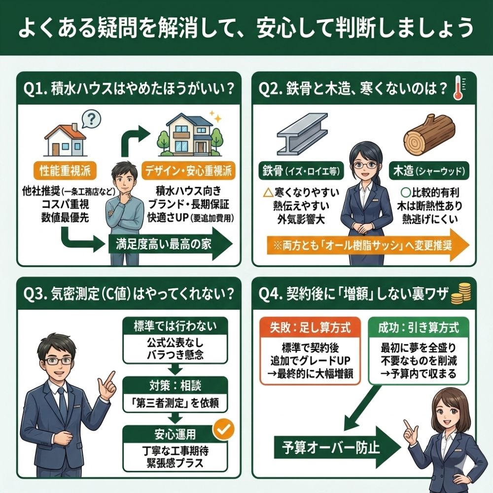 積水ハウスのよくある疑問をインフォグラフィックで解説