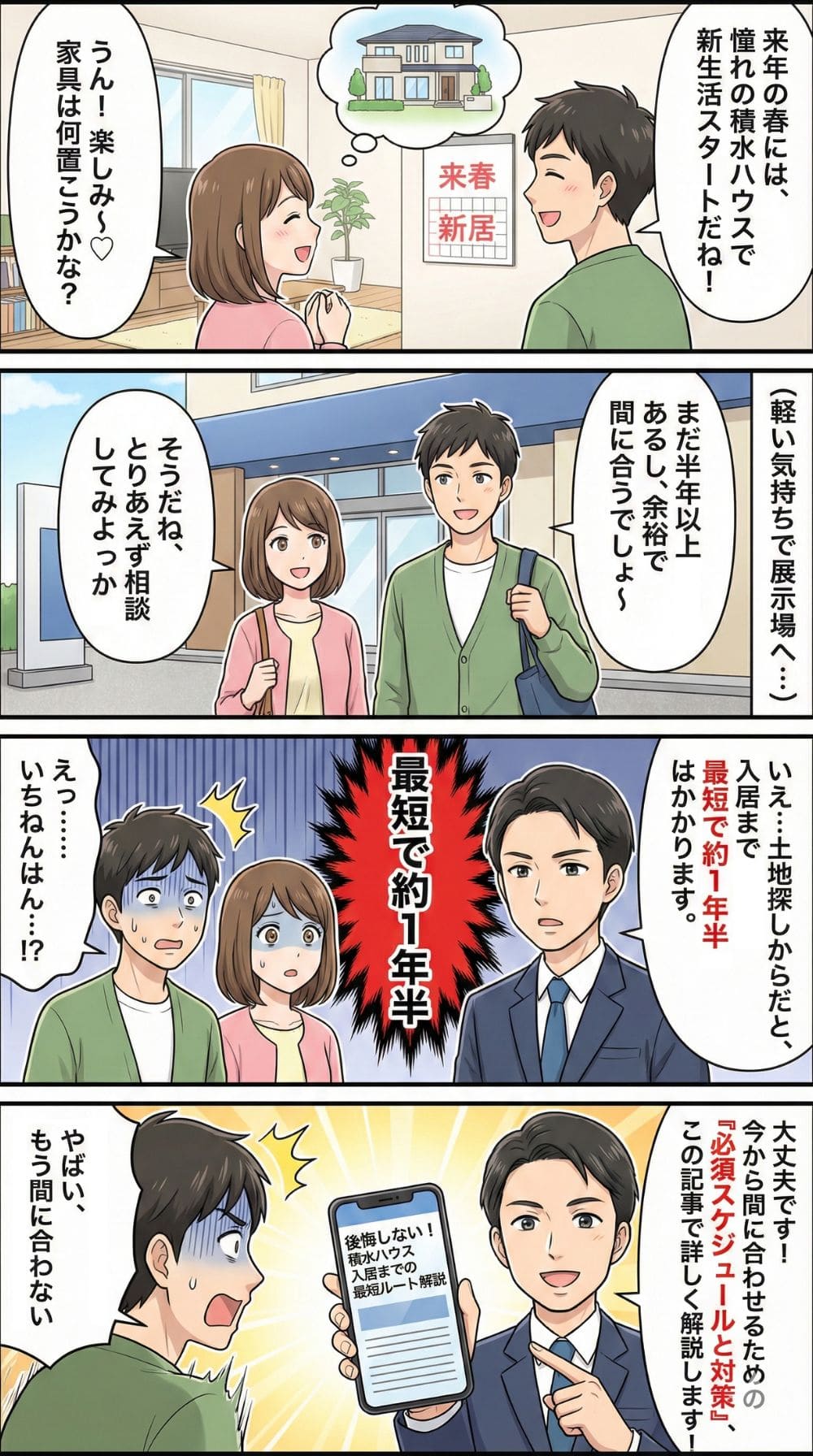 積水ハウス入居まで最短1年半!後悔しないスケジュール解説