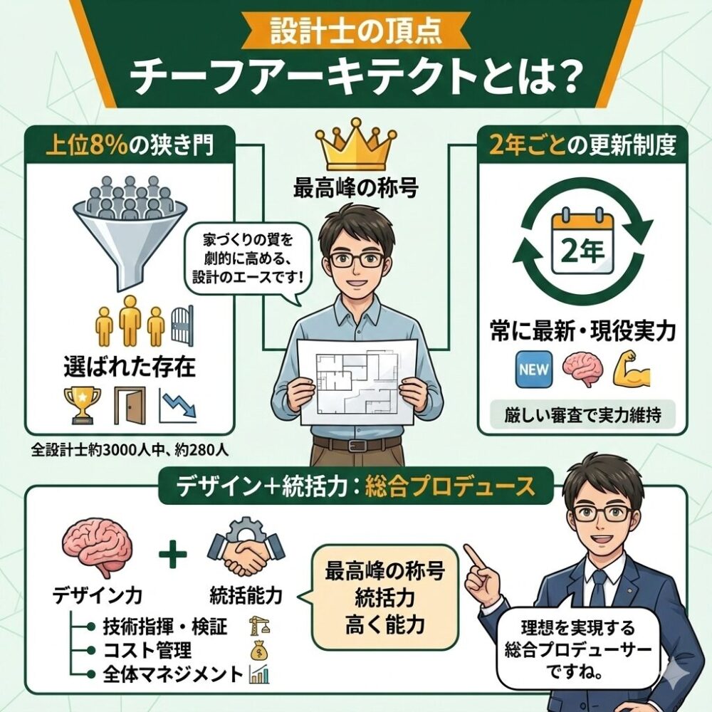 積水ハウスのチーフアーキテクト:希少な設計の頂点と総合力