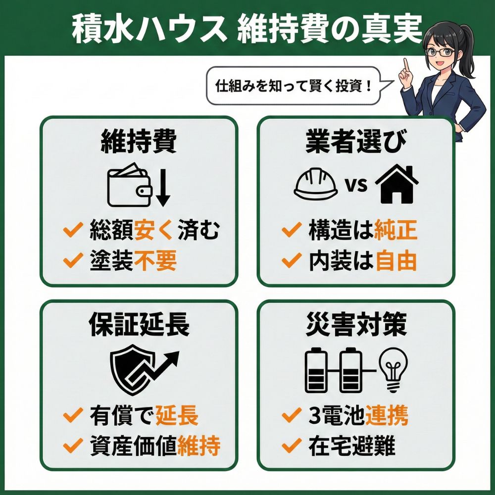 積水ハウス維持費の真実とメリットまとめ図解