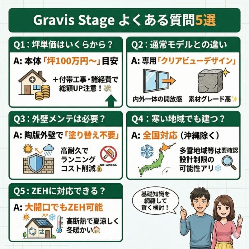 積水ハウスのGravis Stageよくある質問5選