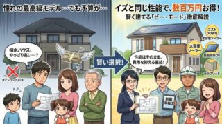 積水ハウス【ビー・モード】で自由な暮らし！評判と坪単価・特徴解説 