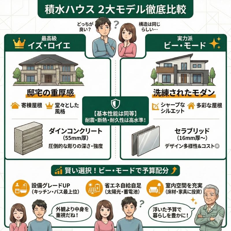 積水ハウスのモデル比較と賢い予算配分