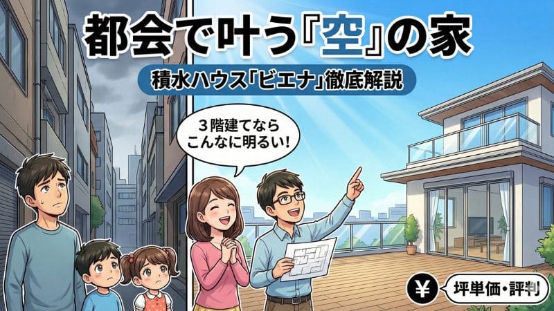 積水ハウスのビエナで叶う「空のある暮らし」。評判・坪単価は？ 