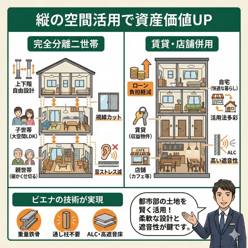 積水ハウスの多層階で資産価値UP！二世帯・賃貸併用術