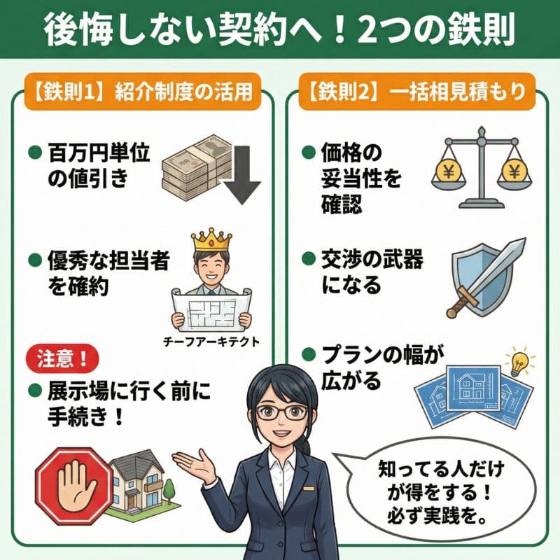 積水ハウス契約の鉄則！紹介制度と一括相見積もりの活用法