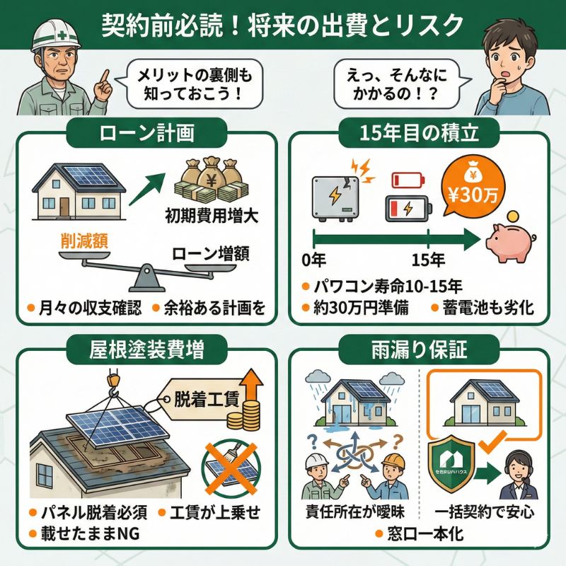 積水ハウスで太陽光、将来の出費とリスクの解説