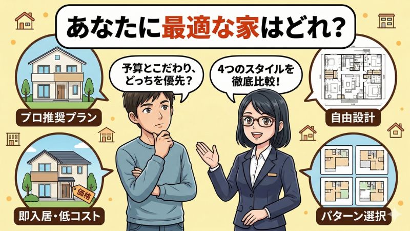 注文住宅・建売・セミオーダーの違い！理想の暮らしを叶える家 
