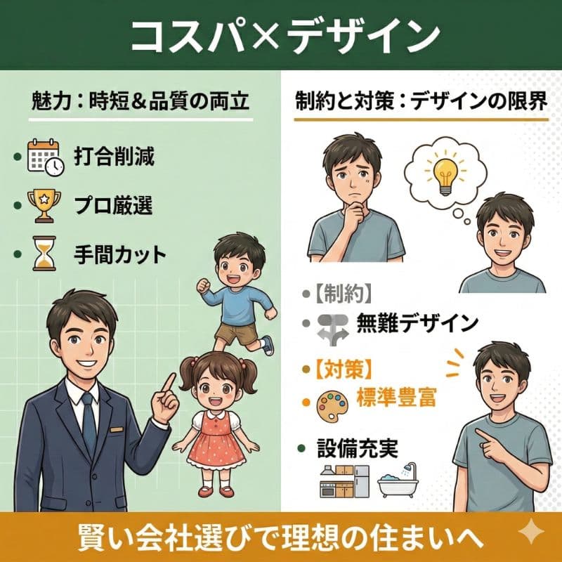 注文住宅でコスパ、デザイン、時短を両立する方法