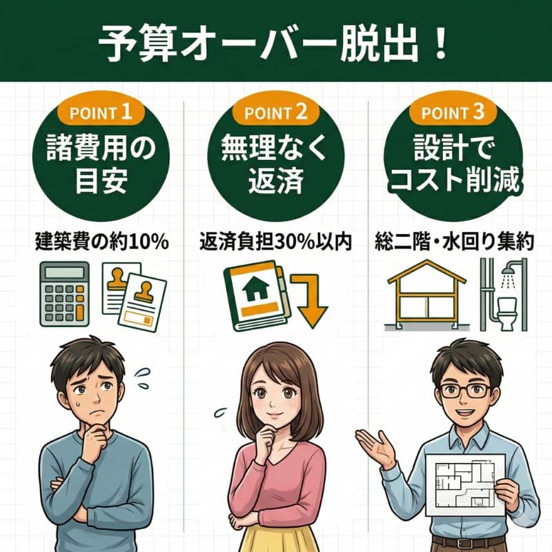 家づくりで予算オーバーを防ぐ3つの重要ポイント