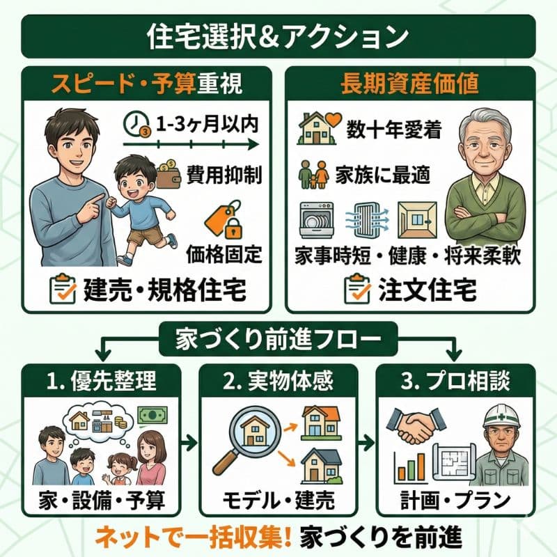 住宅選びの比較と家づくりの3ステップ