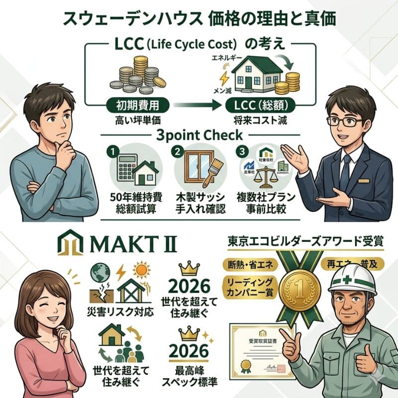 スウェーデンハウスの価格の理由と真価を解説。