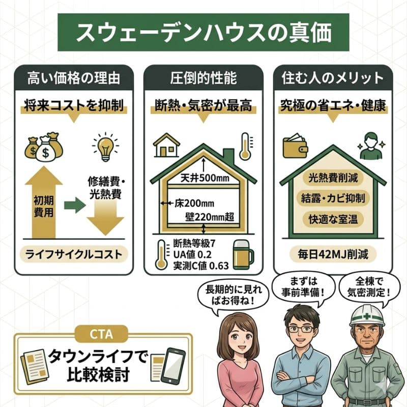 スウェーデンハウス：圧倒的性能と住民メリット解説図解
