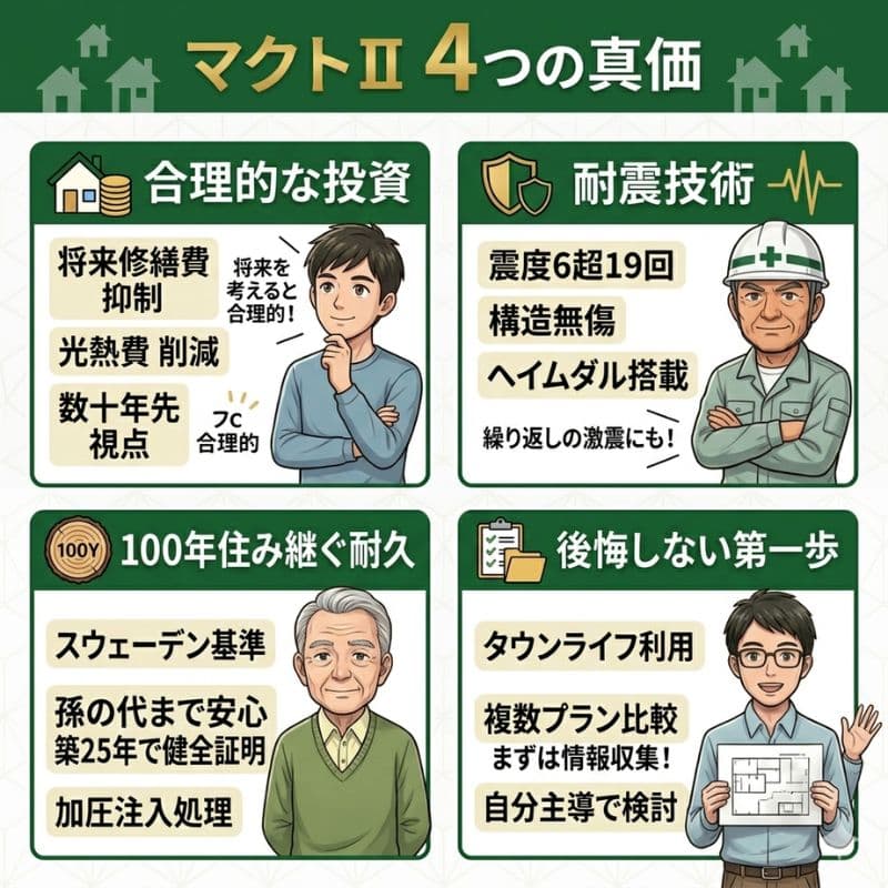 スウェーデンハウス「マクトⅡ」の4つの特徴を解説。