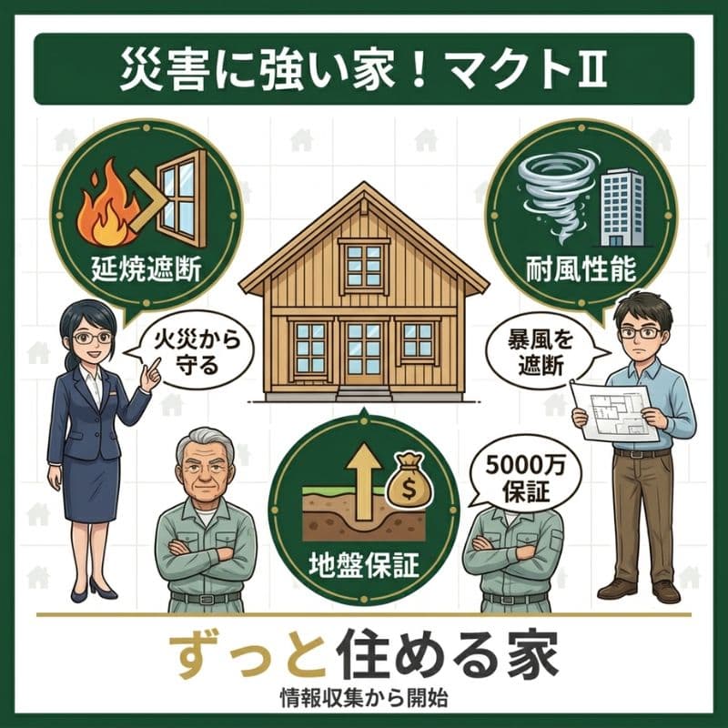 火災、暴風、地盤保証に強いスウェーデンハウスの性能