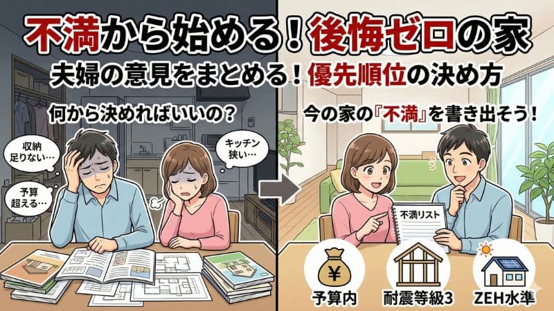 注文住宅は優先順位が鍵！要望整理で家族全員が納得する家造り 
