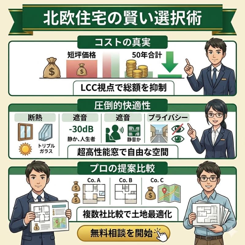 スウェーデンハウスのコスト、性能、比較。賢い選択術。