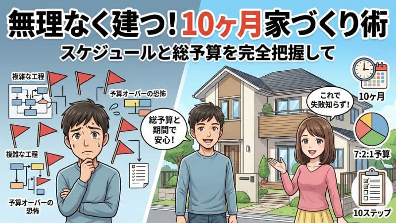 注文住宅の期間は平均10ヶ月！希望日に入居する逆算スケジュール 