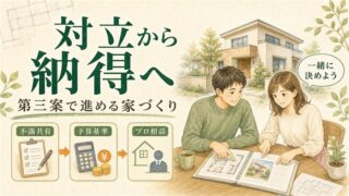 家づくりの意見対立を解決！夫婦が納得する優先順位の決め方 
