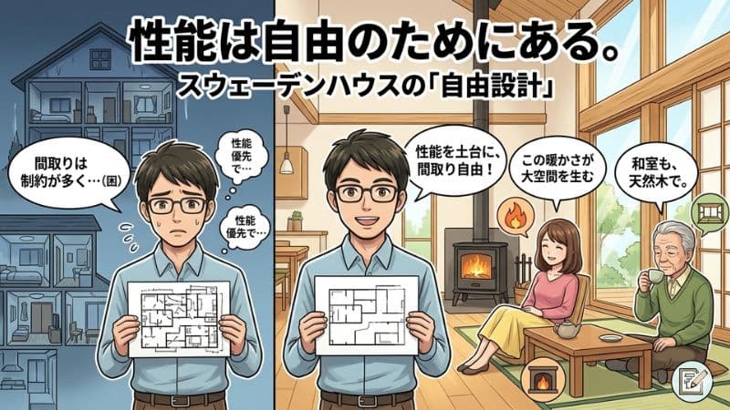 フルオーダーの性能とデザインを両立。スウェーデンハウスの自由設計が選ばれる決定的な理由 