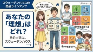 スウェーデンハウスの商品ラインアップ｜ライフスタイルで選ぶ理想の注文住宅 