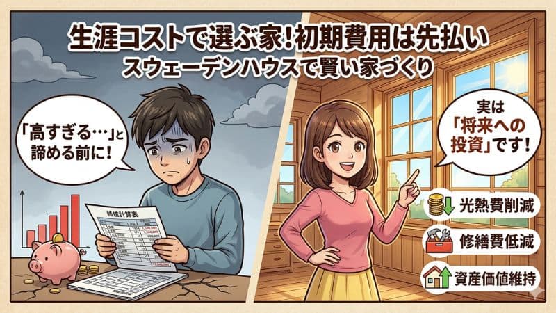 価格以上の価値！スウェーデンハウスが高い理由と将来コストを抑える秘密 