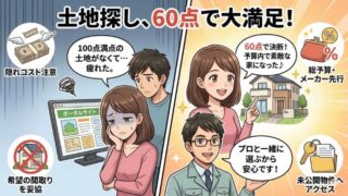 注文住宅の土地探しは６０点が正解？失敗を防ぐ比較と手順 