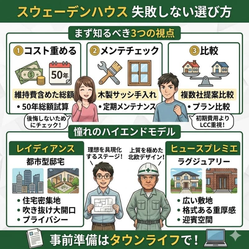 失敗しないスウェーデンハウスの選び方と2つのハイエンドモデル。