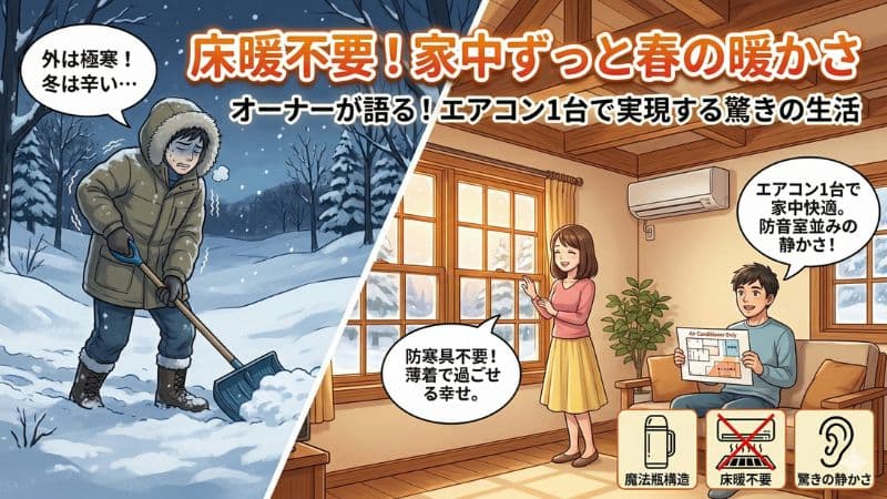 スウェーデンハウスは真冬も暖かい！防寒具が不要になる快適な住み心地と静かな暮らし 