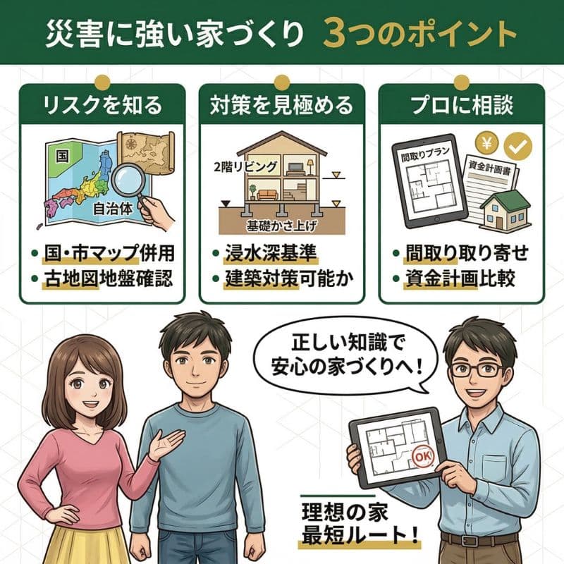 災害に強い家づくり 3つのポイントを解説