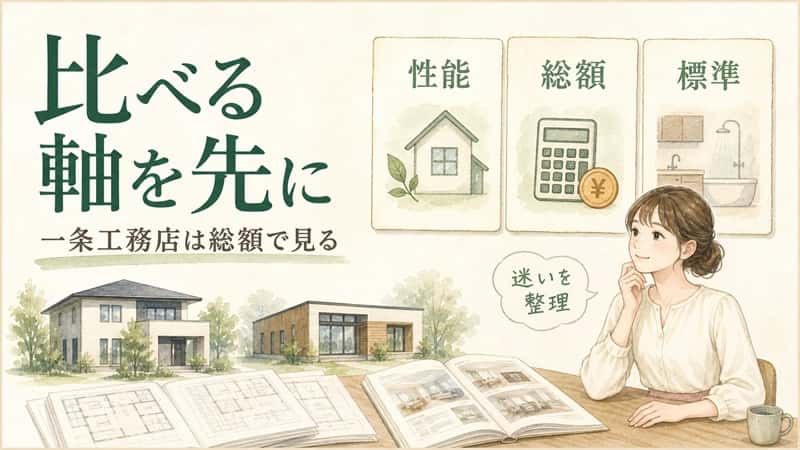 一条工務店を比較する7つの判断軸！総額と標準仕様の正しい見方 