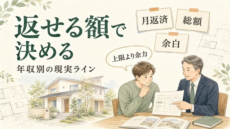 注文住宅の予算と借入可能額｜年収別に現実ラインを比較