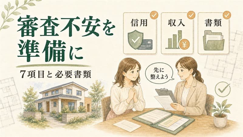 住宅ローン審査に通る条件｜重視7項目と必要書類の準備チェック 
