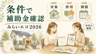注文住宅の補助金2026｜対象条件・併用可否と住宅会社の選び方 