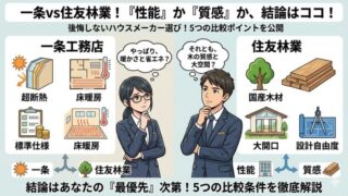 性能か木質感か？一条工務店と住友林業を分ける5つの判断軸 