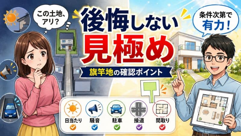 旗竿地は買っても大丈夫？メリット・デメリットと注意点 