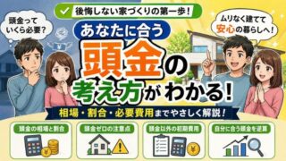 注文住宅の頭金相場と初期費用｜無理ない決め方 